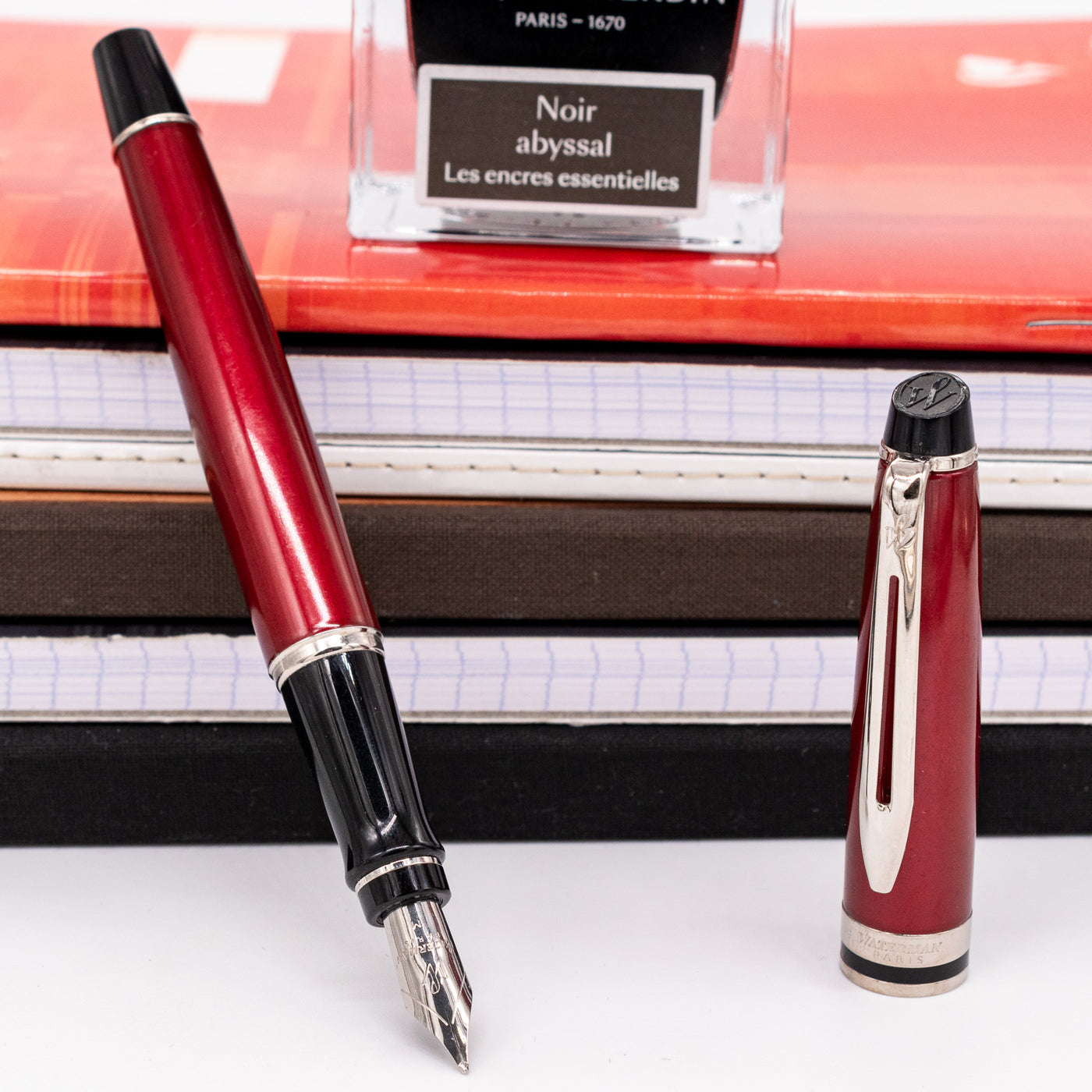 Waterman Expert Red Fountain Pen - Preowned