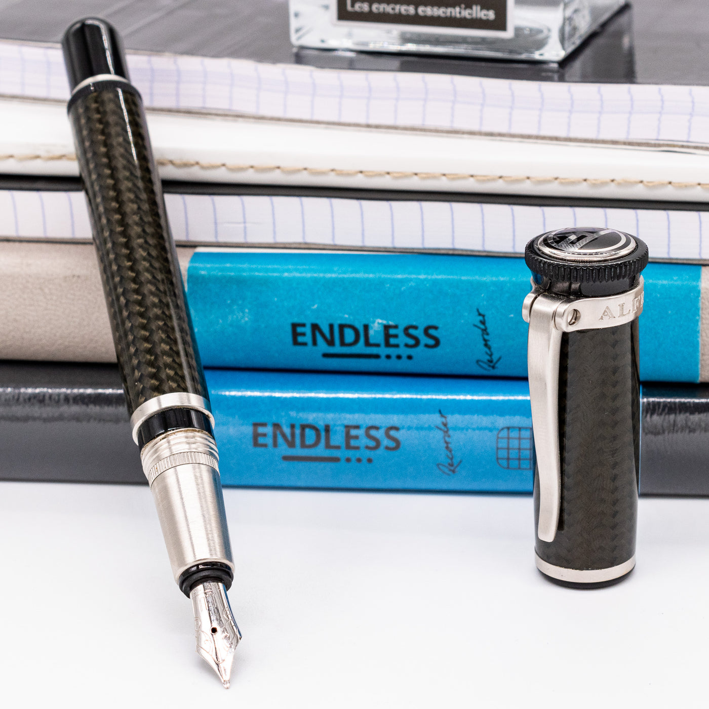 Alfred Dunhill Sentryman Carbon Fiber Fountain Pen