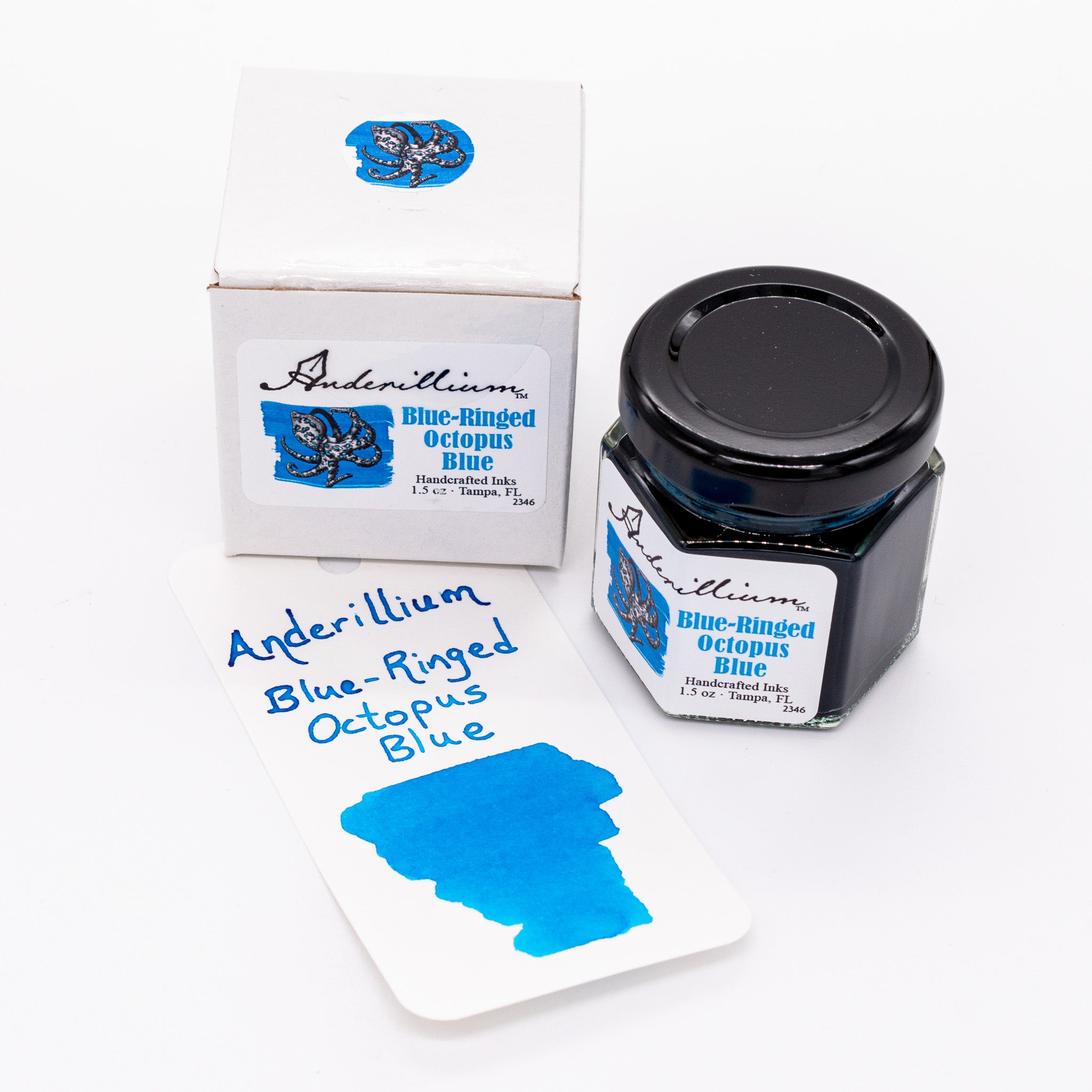 Anderillium Blue Ringed Octopus Blue Ink Bottle – Truphae