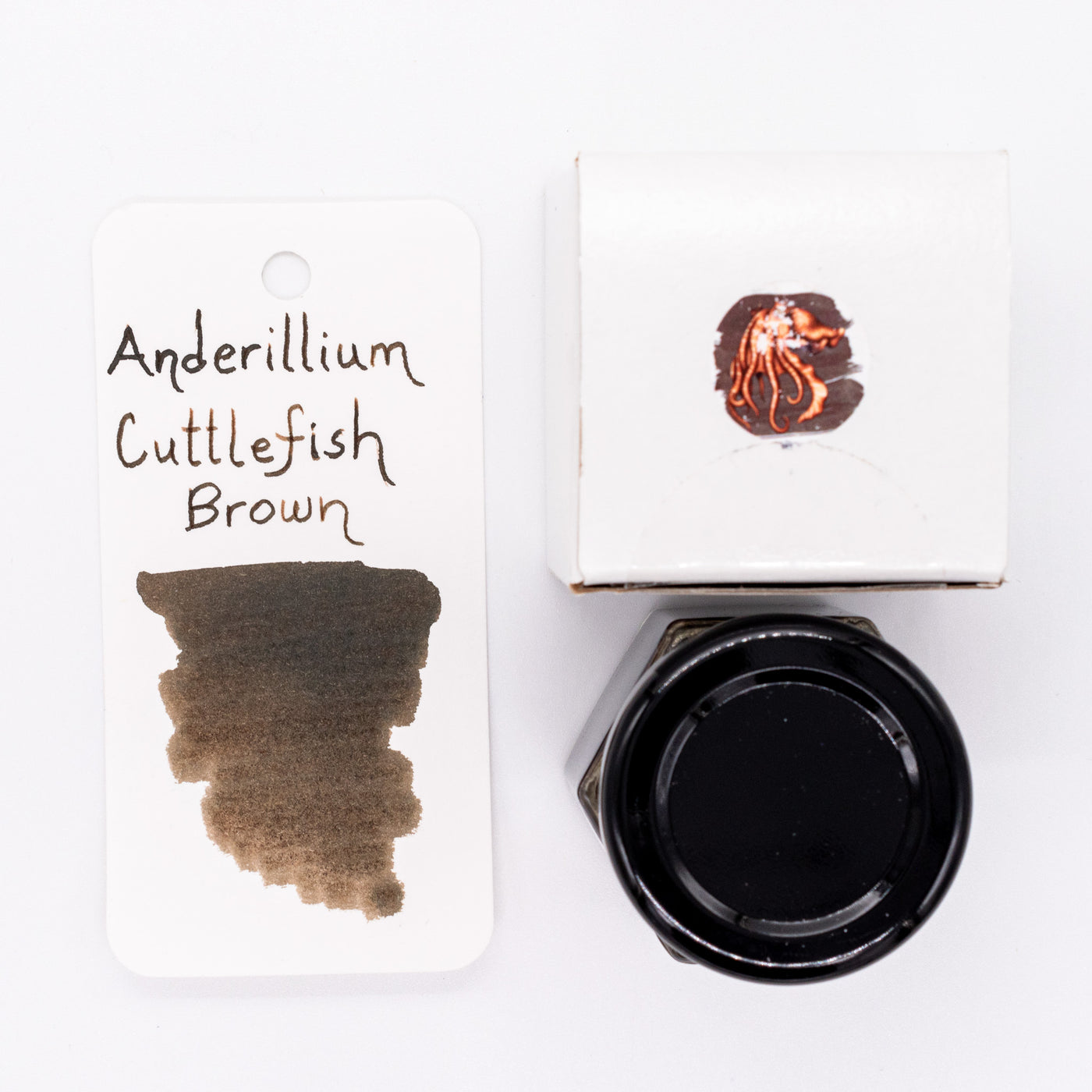 Anderillium Cuttlefish Brown Ink Bottle 1.5oz glass