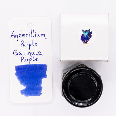 Anderillium Purple Gallinule Purple Ink Bottle 1.5oz glass