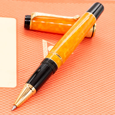 Aurora Optima Sole Limited Edition Rollerball Pen orange resin