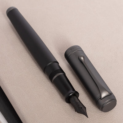 Aurora Talentum Black & Ruthenium Fountain Pen black nib