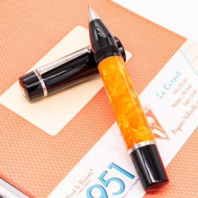 Delta DV Original Oversize Rollerball Pen orange black