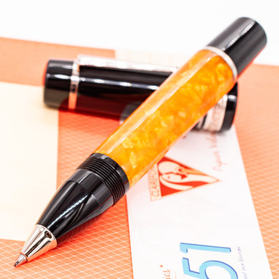 Delta DV Original Oversize Rollerball Pen orange resin