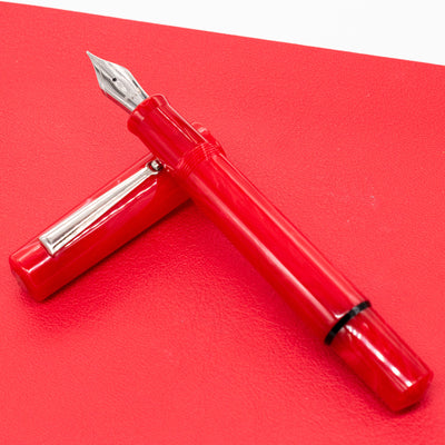 Delta Spaccanapoli Fountain Pen - Arcivescovile Red with silver trim