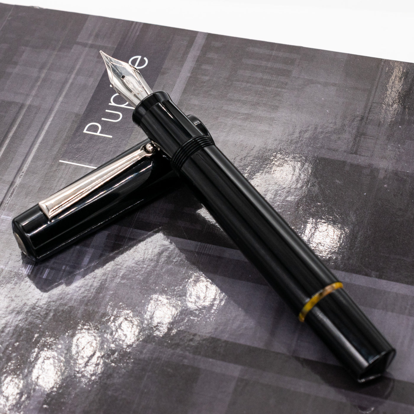 Delta Spaccanapoli Fountain Pen - D'Angio' Black resin