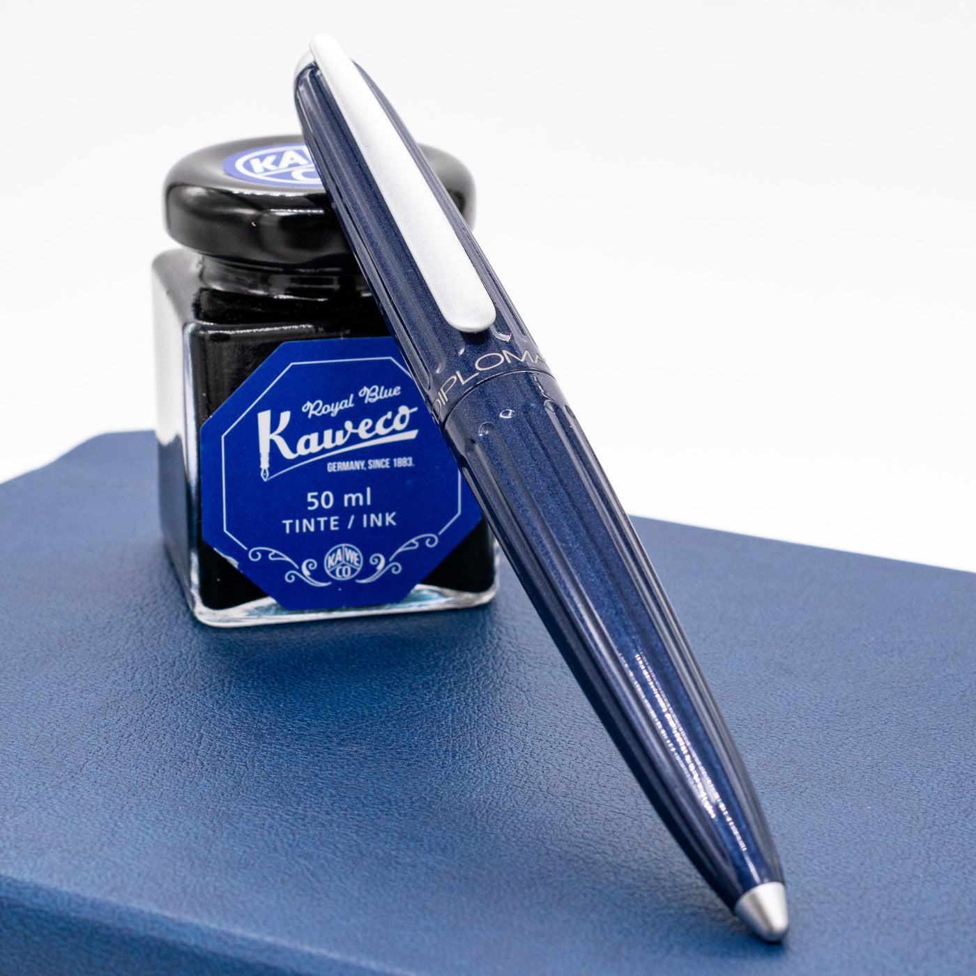 Diplomat Aero Rollerball Pen - Midnight Blue capped