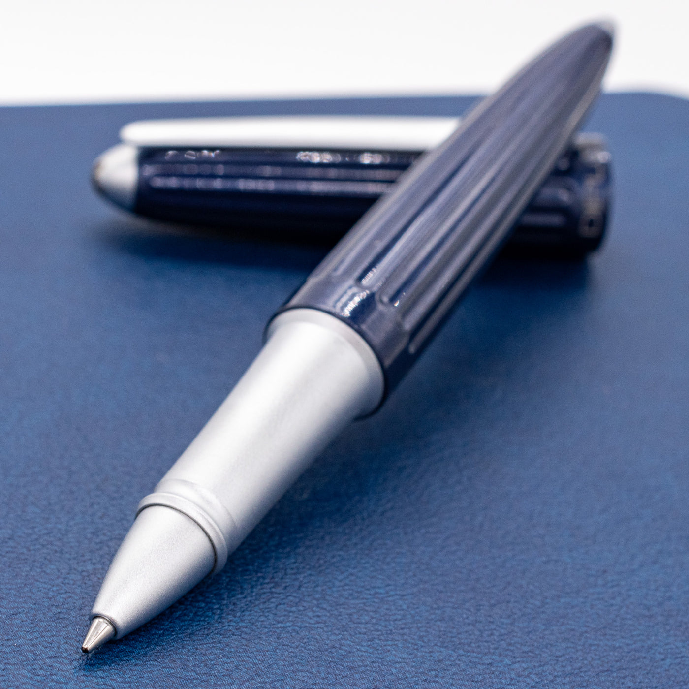 Diplomat Aero Rollerball Pen - Midnight Blue smooth tip