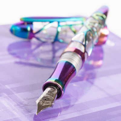 Laban Skeleton Fountain Pen - Rainbow stainless steel nib