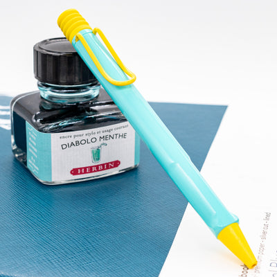 LAMY Safari Ballpoint Pen - Pina Colada Special Edition blue and yellow