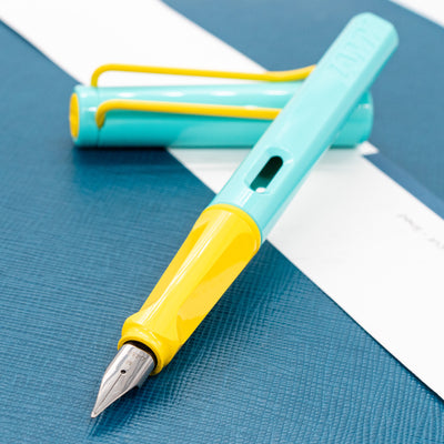 LAMY Safari Fountain Pen - Pina Colada Special Edition blue and yellow