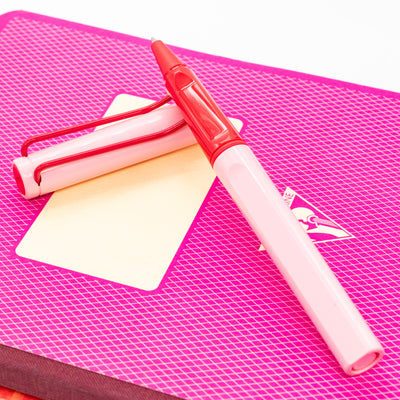 LAMY Safari Rollerball Pen - Cherry Blossom Special Edition pink and red