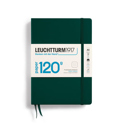 Leuchtturm Edition 120 Hardcover A5 Dotted Notebook - Forest Green