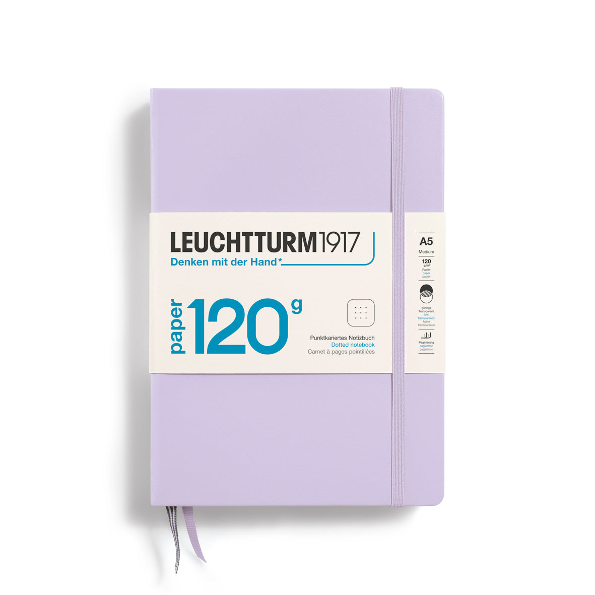 Leuchtturm Edition 120 Hardcover A5 Dotted Notebook - Lilac