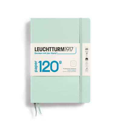 Leuchtturm Edition 120 Hardcover A5 Dotted Notebook - Mint Green