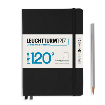 Leuchtturm Edition 120g Hardcover A5 Dotted Notebook - Black