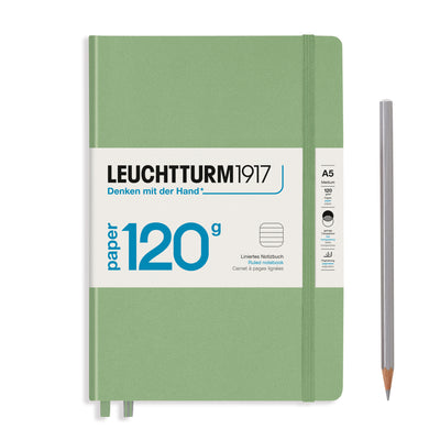 Leuchtturm Edition 120g Hardcover A5 Ruled Notebook - Sage