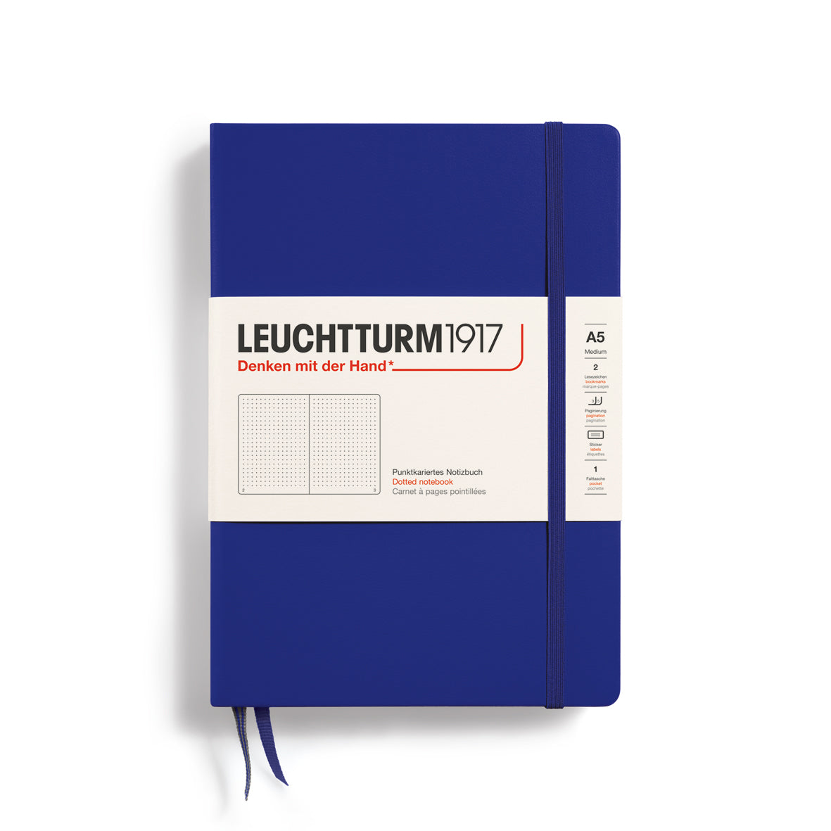 Leuchtturm Hardcover A5 Dotted Notebook - Ink