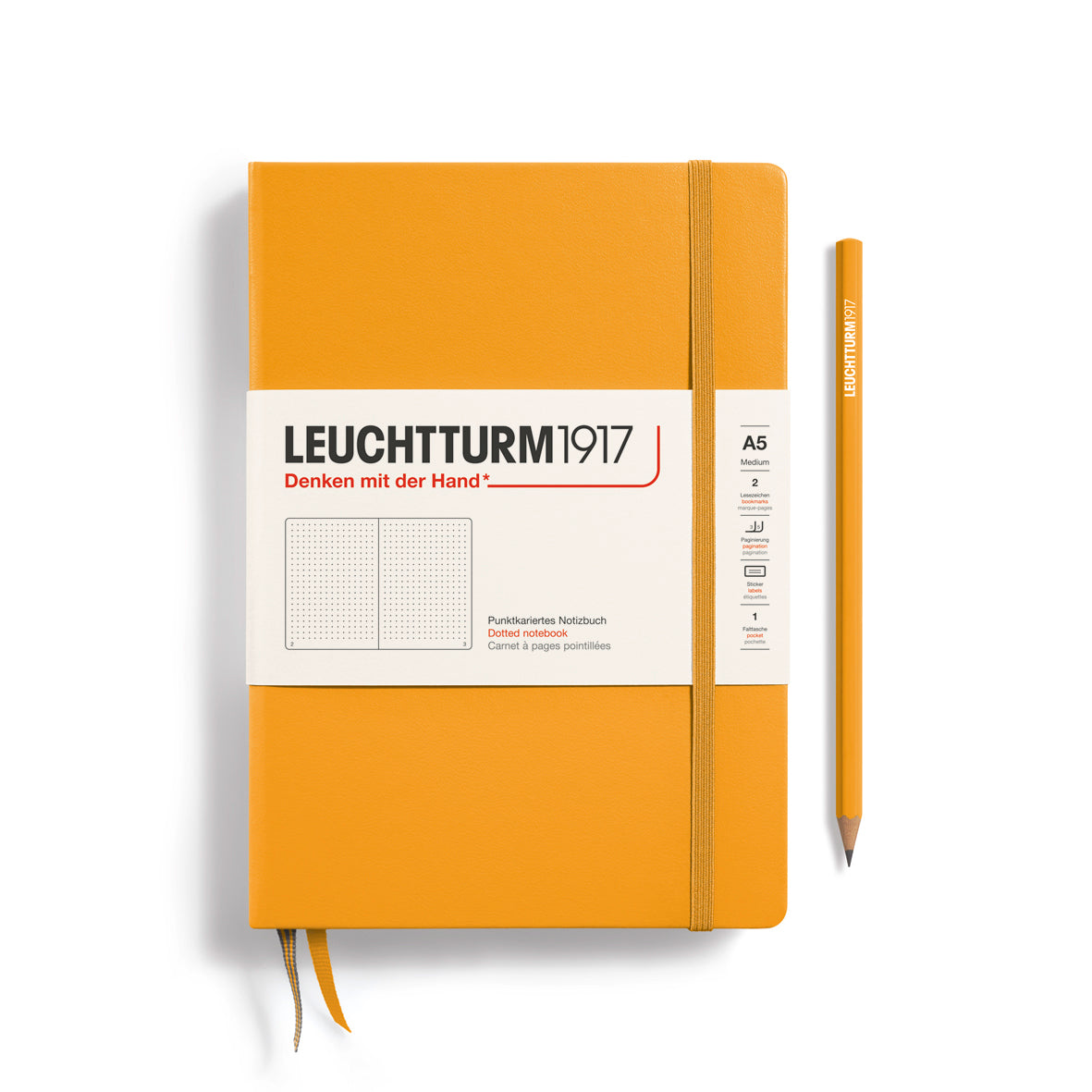 Leuchtturm Hardcover A5 Dotted Notebook - Rising Sun