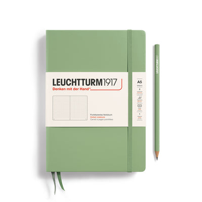 Leuchtturm Hardcover A5 Dotted Notebook - Sage