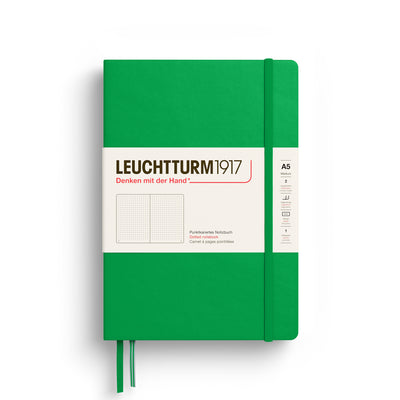 Leuchtturm Hardcover A5 Dotted Notebook - Spring Leaf