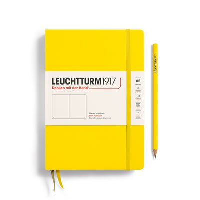 Leuchtturm Hardcover A5 Plain Notebook - Lemon