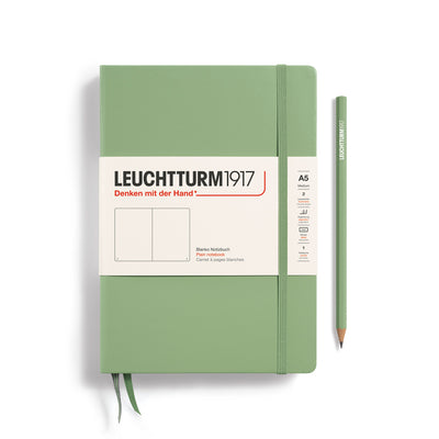 Leuchtturm Hardcover A5 Plain Notebook - Sage