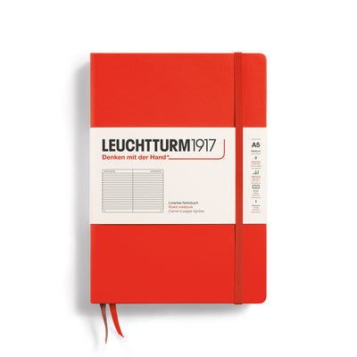 Leuchtturm Hardcover A5 Ruled Notebook - Lobster