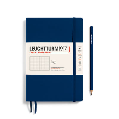 Leuchtturm Softcover A5 Dotted Notebook - Navy