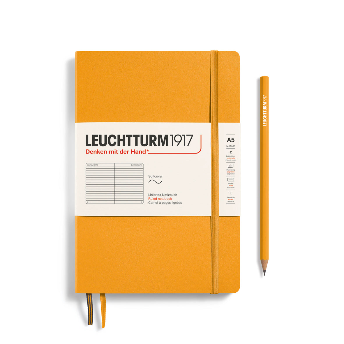 Leuchtturm Softcover A5 Ruled Notebook - Rising Sun