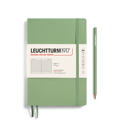 Leuchtturm Softcover A5 Ruled Notebook - Sage