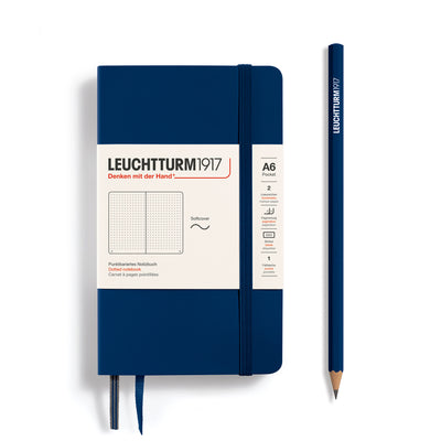 Leuchtturm Softcover A6 Dotted Notebook - Navy