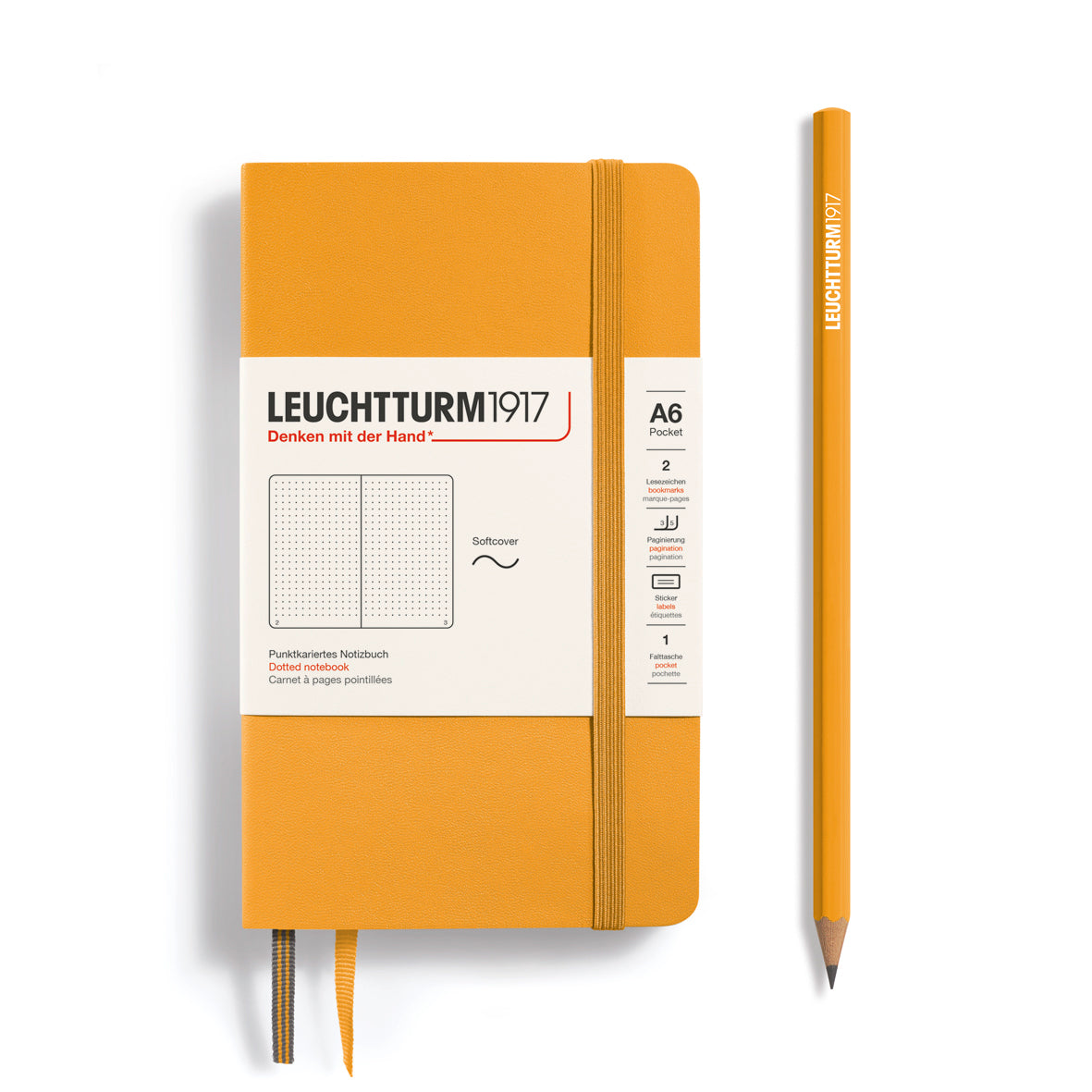 Leuchtturm Softcover A6 Dotted Notebook - Rising Sun