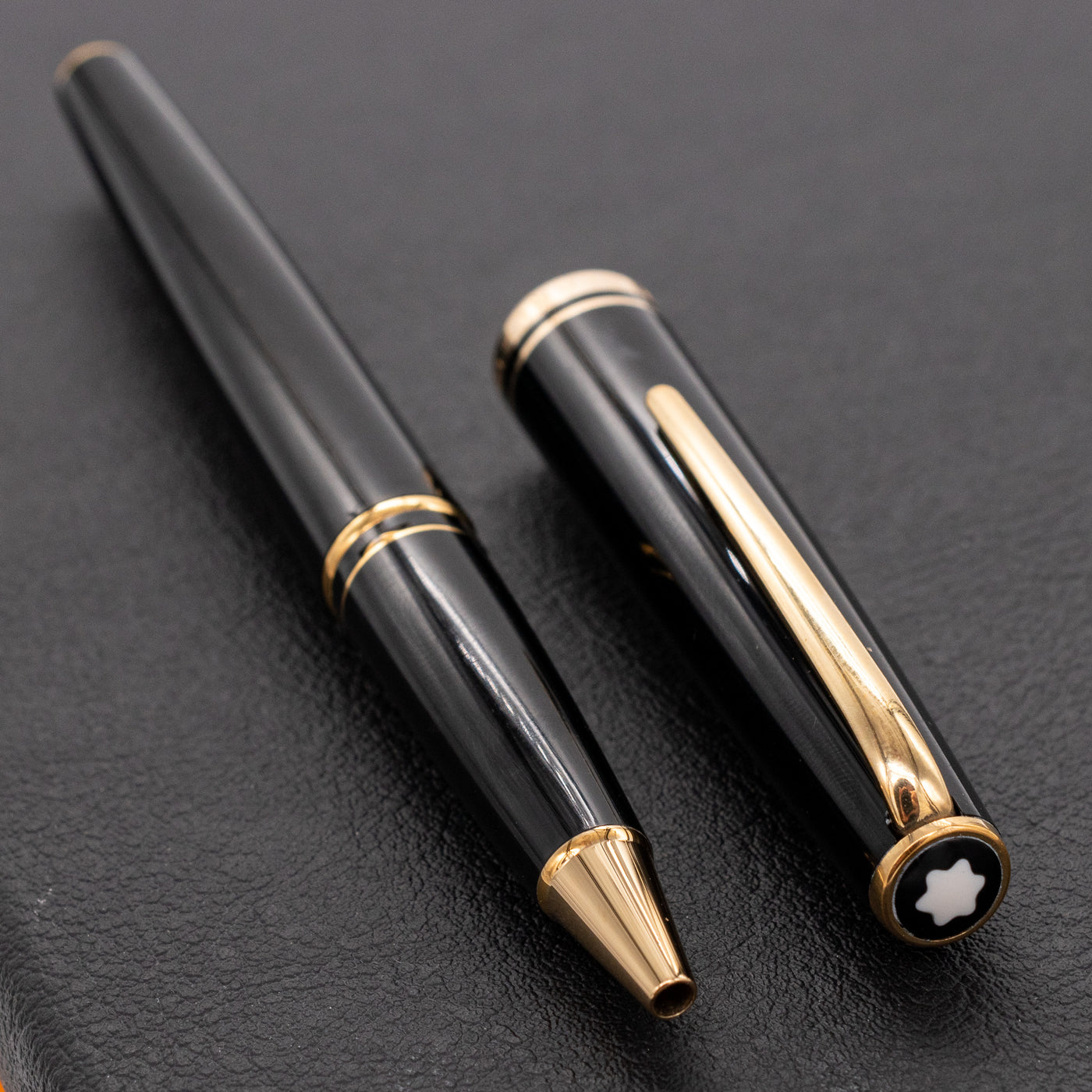 Montblanc Generation Black & Gold Rollerball Pen - Preowned uncapped