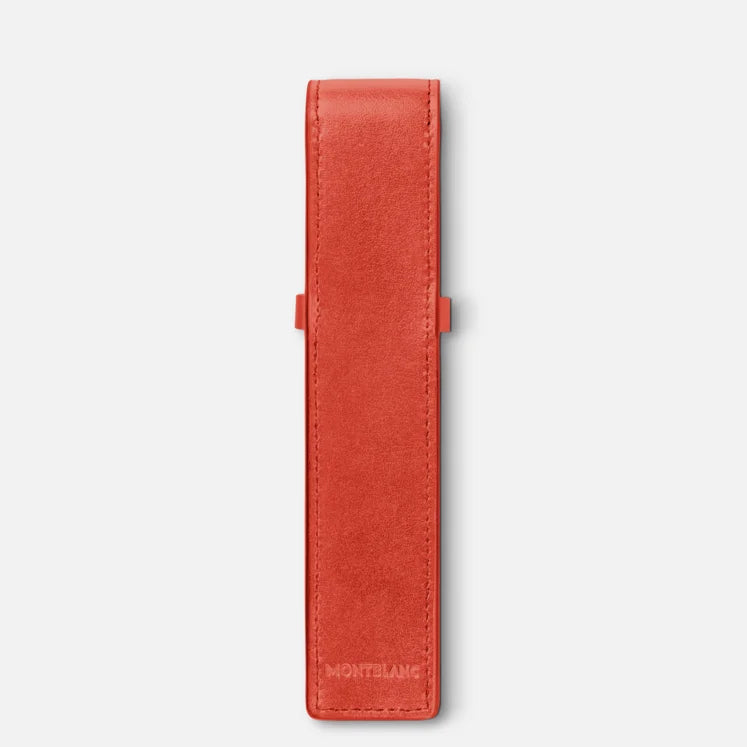 Montblanc Meisterstuck One Pen Pouch - Coral back