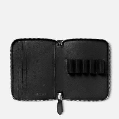 Montblanc Sartorial Five Pen Pouch Zip Case - Black inside