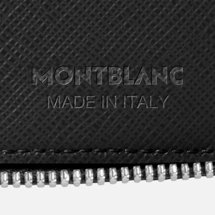 Montblanc Sartorial Five Pen Pouch Zip Case - Black logo