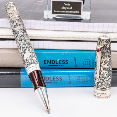 Montegrappa Skull and Roses Limited Edition Rollerball Pen preowned