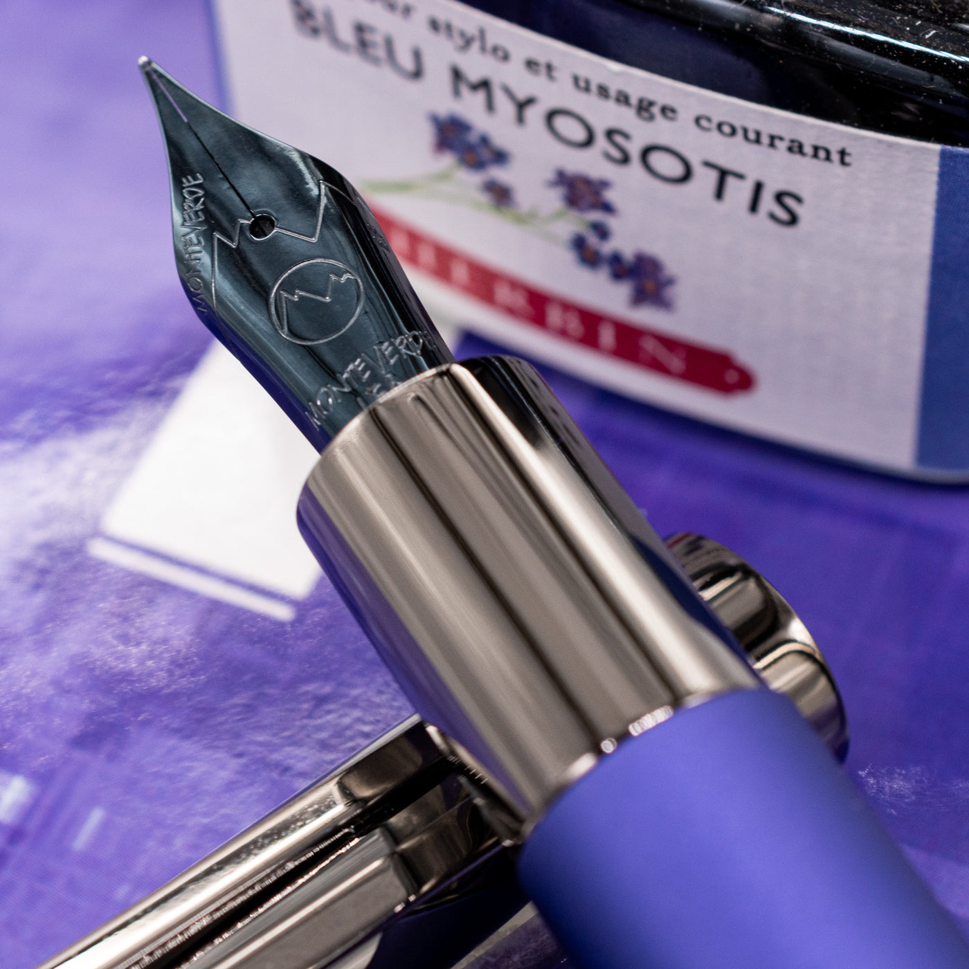 Monteverde Ritma Fountain Pen - Midnight Orchid black nib