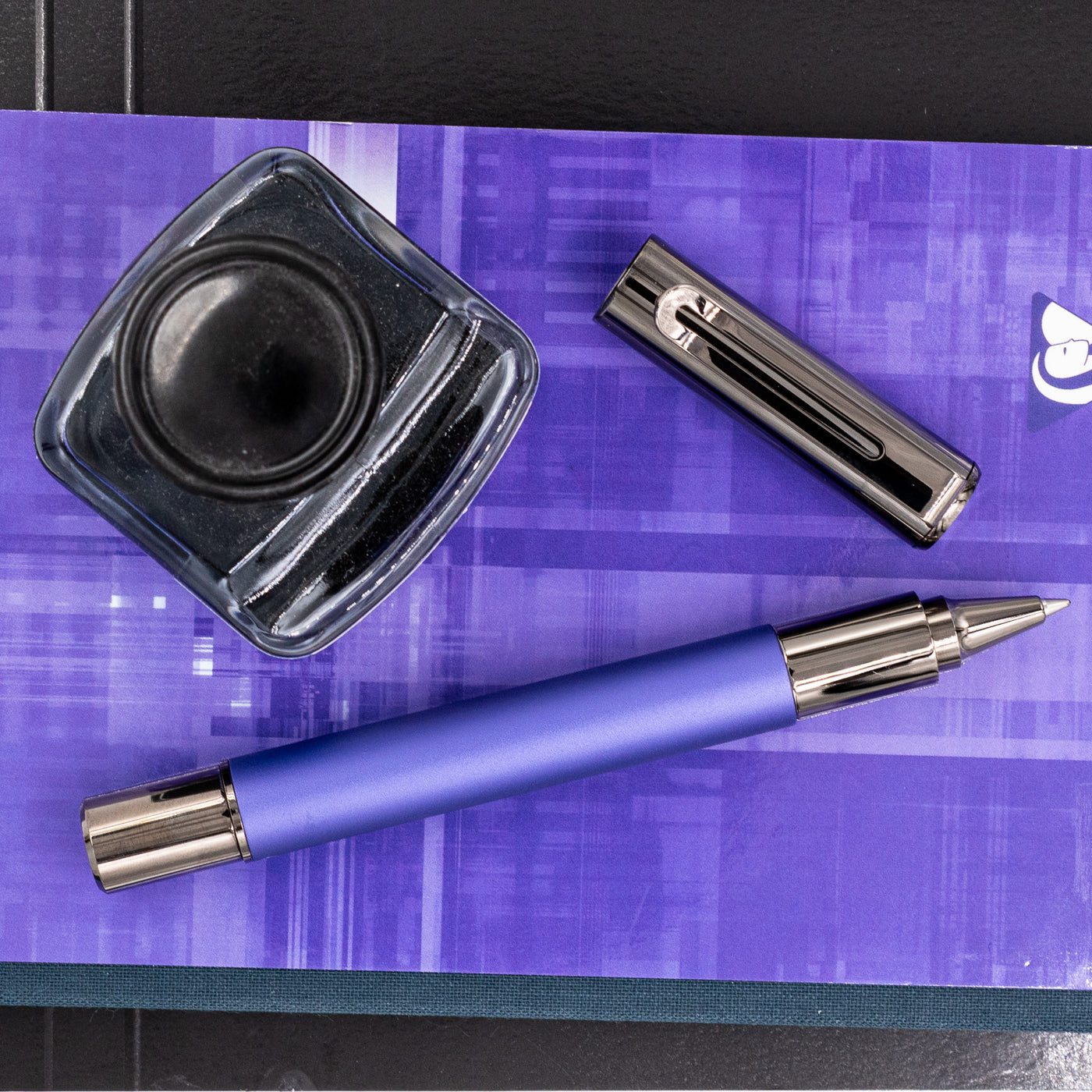 Monteverde Ritma Rollerball Pen - Midnight Orchid metal