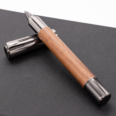 Monteverde Ritma Rollerball Pen - Walnut uncapped