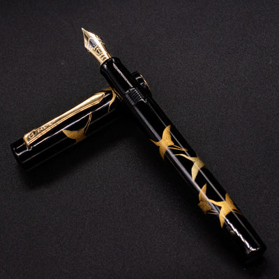 Namiki Chinkin Yukari Crane Fountain Pen lacquered metal