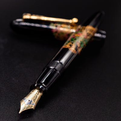 Namiki Yukari Flower Fence Fountain Pen 18k gold nib