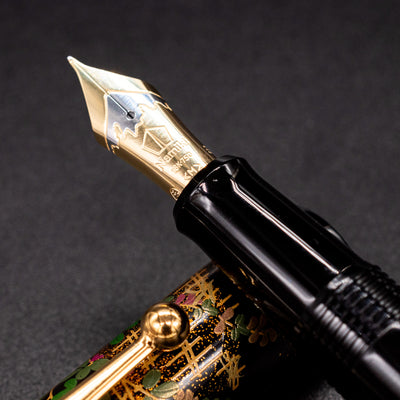 Namiki Yukari Flower Fence Fountain Pen gold nib