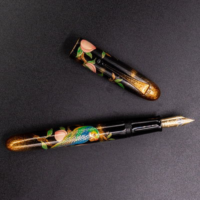 Namiki Yukari Royale Parrot with Peach Fountain Pen hand crafted