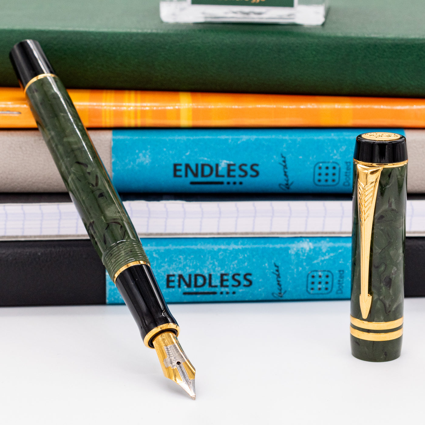 Parker Duofold International Jade Green Fountain Pen