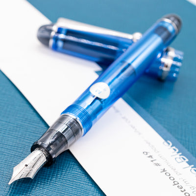 Pilot Custom 74 Fountain Pen - Blue transparent resin