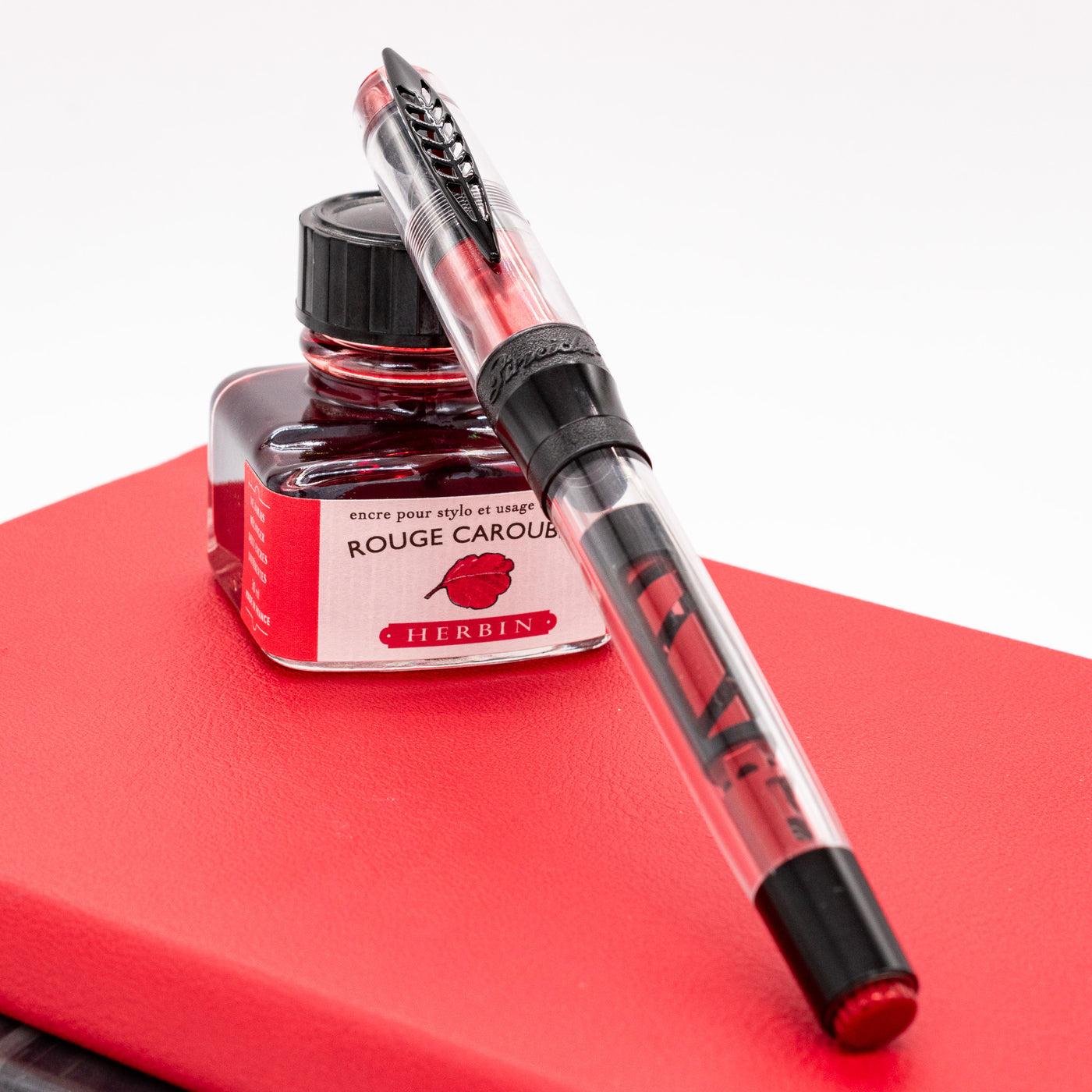 Pineider Mystery Fast Filler Fountain Pen - Red capped