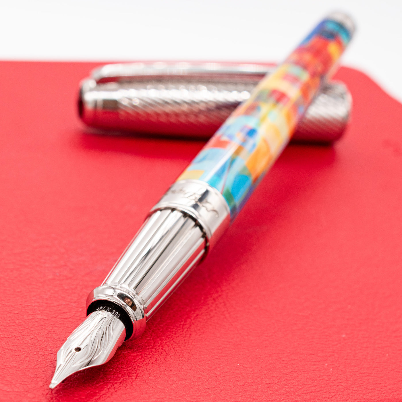 ST Dupont Line D Eternity Graffity Fountain Pen lacquer with graffiti design